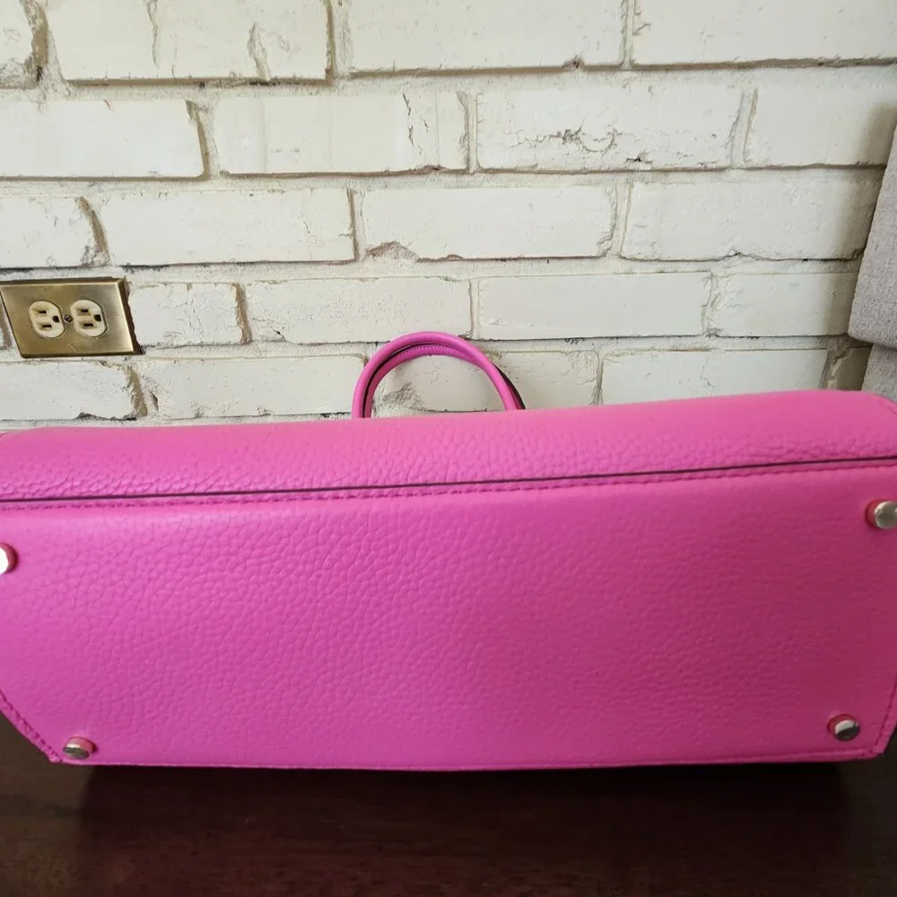 Euc Kate Spade NY Tegan Bright Pink Leather Shoulder Bag